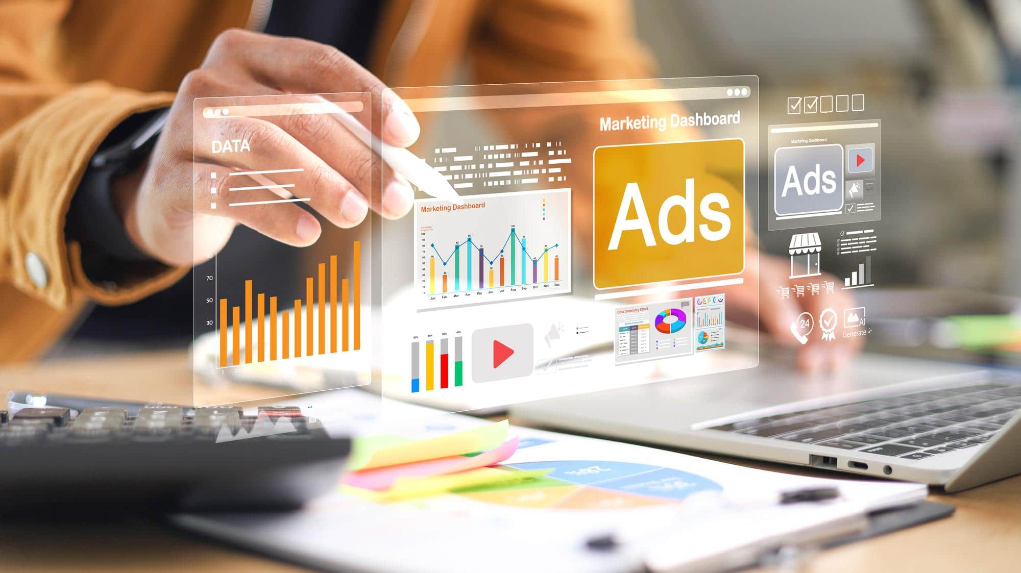 Digital marketing dashboard